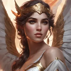 Alluring matte portrait of a beautiful Kassandra with wings, 8k, Highly Detailed, Intricate, Half Body, Realistic, Sharp Focus, Volumetric Lighting, Fantasy, Elegant by Stanley Artgerm Lau, Alphonse Mucha, WLOP