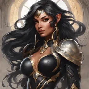 Alluring matte portrait of a beautiful Sivir wearing black leather, 8k, Highly Detailed, Intricate, Half Body, Realistic, Sharp Focus, Volumetric Lighting, Fantasy, Elegant by Stanley Artgerm Lau, Alphonse Mucha, WLOP