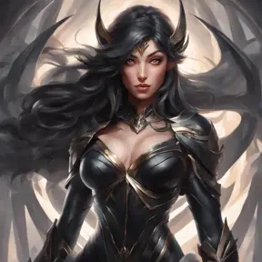 Alluring matte portrait of a fierce beautiful Irelia in black, 8k, Highly Detailed, Intricate, Half Body, Realistic, Sharp Focus, Volumetric Lighting, Fantasy, Elegant by Stanley Artgerm Lau, WLOP, Stefan Kostic