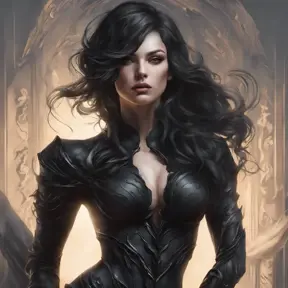 Alluring matte portrait of a fierce beautiful Lyx in black, 8k, Highly Detailed, Intricate, Half Body, Realistic, Sharp Focus, Volumetric Lighting, Fantasy, Elegant by Stanley Artgerm Lau, WLOP, Stefan Kostic