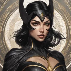 Alluring matte portrait of the beautiful Cassandra Cain in black, 8k, Highly Detailed, Intricate, Realistic, Sharp Focus, Volumetric Lighting, Fantasy, Elegant by Stanley Artgerm Lau, Alphonse Mucha, WLOP, Stefan Kostic