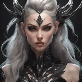 Alluring matte portrait of a fierce beautiful Lyx in black, 8k, Highly Detailed, Intricate, Half Body, Realistic, Sharp Focus, Volumetric Lighting, Fantasy, Elegant by Stanley Artgerm Lau, WLOP, Stefan Kostic