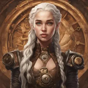 Steampunk portrait of Daenerys Targaryen, Highly Detailed, Intricate, Artstation, Beautiful, Digital Painting, Sharp Focus, Concept Art, Elegant