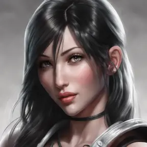 Alluring matte portrait of a beautiful Tifa Lockhart, 8k, Highly Detailed, Intricate, Half Body, Realistic, Sharp Focus, Volumetric Lighting, Fantasy, Elegant by Stanley Artgerm Lau, WLOP