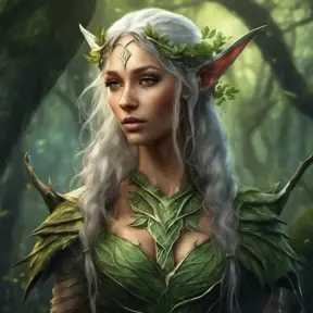 Closeup of a beautiful female fantasy forest elf, Highly Detailed, Intricate, Epic, Digital Painting, Realistic, Smooth, Volumetric Lighting, Concept Art, Elegant