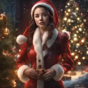 A Christmas Miracle, 8k, Highly Detailed, Magical, Stunning, Photo Realistic, Sharp Focus, Volumetric Lighting, Fantasy by Stanley Artgerm Lau