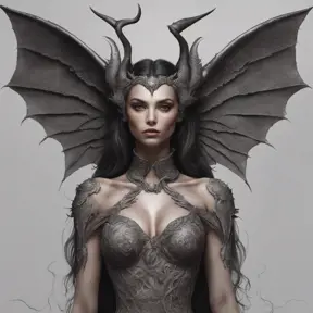 Alluring highly detailed matte portrait of a beautiful winged succubus in the style of Stefan Kostic, 8k, High Definition, Highly Detailed, Intricate, Half Body, Realistic, Sharp Focus, Fantasy, Elegant