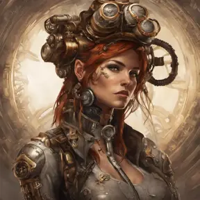 Steampunk portrait of Sarah Kerrigan, Highly Detailed, Intricate, Artstation, Beautiful, Digital Painting, Sharp Focus, Concept Art, Elegant