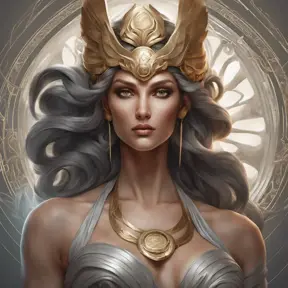 Alluring matte portrait of a fierce goddess Hera in the style of Stefan Kostic, 8k, Highly Detailed, Intricate, Realistic, Sharp Focus, Volumetric Lighting, Fantasy, Elegant by Stanley Artgerm Lau, Alphonse Mucha, WLOP