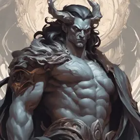 Matte portrait of a fierce Hades, god of the underworld, 4k, Highly Detailed, Hyper Detailed, Powerful, Artstation, Vintage Illustration, Digital Painting, Sharp Focus, Smooth, Concept Art by Stanley Artgerm Lau, Alphonse Mucha, Greg Rutkowski