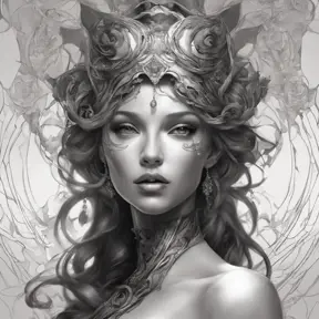 Alluring matte portrait of a beautiful A2 in black, 8k, Highly Detailed, Intricate, Half Body, Realistic, Sharp Focus, Volumetric Lighting, Fantasy, Elegant by Stanley Artgerm Lau, Alphonse Mucha, WLOP, Stefan Kostic