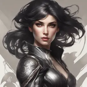 Alluring matte portrait of a beautiful Fiora wearing black leather, 8k, Highly Detailed, Intricate, Half Body, Realistic, Sharp Focus, Volumetric Lighting, Fantasy, Elegant by Stanley Artgerm Lau, Alphonse Mucha, WLOP, Stefan Kostic