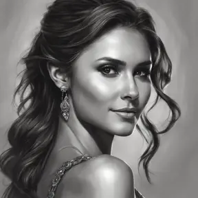 Alluring matte portrait of a beautiful Nina Dobrev, 8k, Highly Detailed, Intricate, Half Body, Realistic, Sharp Focus, Volumetric Lighting, Fantasy, Elegant by Stanley Artgerm Lau