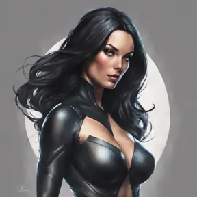 Alluring matte portrait of a beautiful Laura Kinney from Xmen in the style of Stefan Kostic, 8k, Highly Detailed, Intricate, Half Body, Realistic, Sharp Focus, Volumetric Lighting, Fantasy, Elegant by Stanley Artgerm Lau, Greg Rutkowski