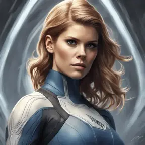 Alluring matte portrait of a beautiful Kate Mara from Fantastic Four in the style of Stefan Kostic, 8k, Highly Detailed, Intricate, Half Body, Realistic, Sharp Focus, Volumetric Lighting, Fantasy, Elegant by Stanley Artgerm Lau, Greg Rutkowski