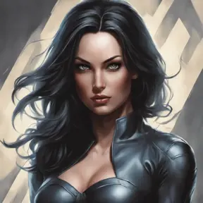 Alluring matte portrait of a beautiful Laura Kinney from Xmen in the style of Stefan Kostic, 8k, Highly Detailed, Intricate, Half Body, Realistic, Sharp Focus, Volumetric Lighting, Fantasy, Elegant by Stanley Artgerm Lau, Greg Rutkowski