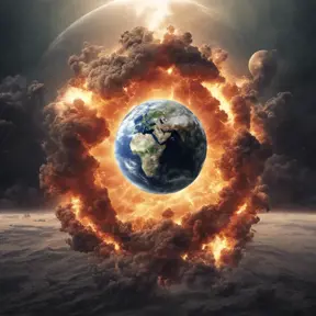 Earth going through cycles of creation and destruction, 4k