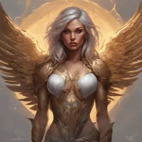 Matte portrait of Kayle with tattoos, 8k, Highly Detailed, Powerful, Alluring, Artstation, Magical, Digital Painting, Photo Realistic, Sharp Focus, Volumetric Lighting, Concept Art by Stanley Artgerm Lau, Alphonse Mucha, Greg Rutkowski