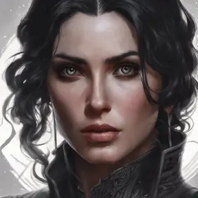 Matte portrait of Yennefer with tattoos, 8k, Highly Detailed, Powerful, Alluring, Artstation, Magical, Digital Painting, Photo Realistic, Sharp Focus, Volumetric Lighting, Concept Art by Stanley Artgerm Lau, Alphonse Mucha, Greg Rutkowski