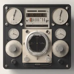 A Time Machine designed by Dieter Rams. stunning industrial design. Natural colors, mid century modern design, 8k, Highly Detailed, Hyper Detailed, Vintage Illustration, Sharp Focus, Smooth, Octane Render, Vector Art