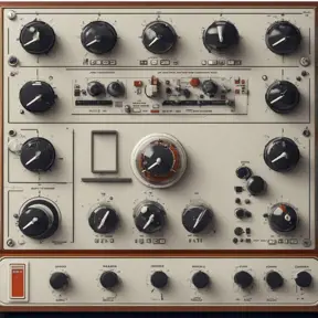 Soviet control panel for space craft designed by Dieter Rams, 8k, Highly Detailed, Vintage Illustration, Sharp Focus, Smooth, Octane Render