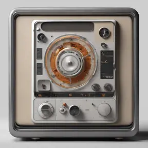 A Time Machine designed by Dieter Rams. stunning industrial design. Natural colors, mid century modern design, 8k, Highly Detailed, Hyper Detailed, Vintage Illustration, Sharp Focus, Smooth, Octane Render, Vector Art