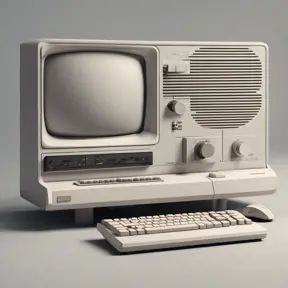A Gaming Computer designed by Dieter Rams. Product ad retro, 8k, Highly Detailed, Vintage Illustration, Sharp Focus, Smooth, Octane Render