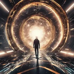 Time jumping through an inter dimensional portal, Futuristic, Sci-Fi