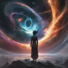 Multiple universes clashing with a black hole, Atmospheric, Stunning by Stanley Artgerm Lau