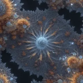 3D Mandelbrot set, 4k, Atmospheric, Award-Winning by Greg Rutkowski