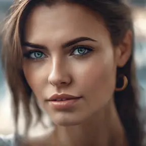 Photo of a gorgeous female in the style of stefan kostic, 8k, High Definition, Intricate, Ultra Detailed, Half Body, Bokeh effect, Realistic, Sharp Focus, Elegant