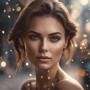 Photo of a gorgeous female in the style of stefan kostic, 8k, High Definition, Intricate, Ultra Detailed, Half Body, Bokeh effect, Realistic, Sharp Focus, Elegant