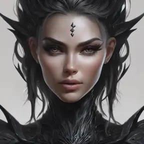 Alluring matte portrait of a fierce beautiful Lyx in black, 8k, Highly Detailed, Intricate, Half Body, Realistic, Sharp Focus, Volumetric Lighting, Fantasy, Elegant by Stanley Artgerm Lau, WLOP, Stefan Kostic