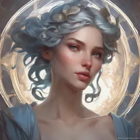 Matte portrait of a beautiful Seraphine, 8k, Highly Detailed, Intricate, Half Body, Realistic, Sharp Focus, Volumetric Lighting, Fantasy, Elegant by Stanley Artgerm Lau, Alphonse Mucha, WLOP