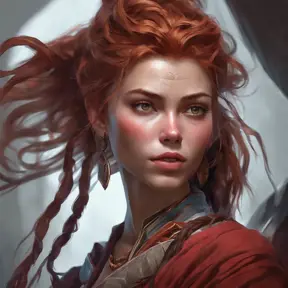 Alluring matte portrait of the beautiful Aloy in dark red, 8k, Highly Detailed, Intricate, Realistic, Sharp Focus, Volumetric Lighting, Fantasy, Elegant by Stanley Artgerm Lau, Alphonse Mucha, WLOP, Stefan Kostic