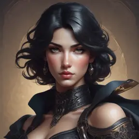 Alluring matte portrait of the beautiful Fiora in black, 8k, Highly Detailed, Intricate, Realistic, Sharp Focus, Volumetric Lighting, Fantasy, Elegant by Stanley Artgerm Lau, Alphonse Mucha, WLOP, Stefan Kostic