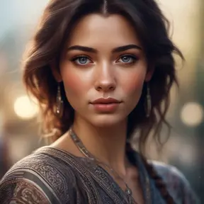 Photo of a gorgeous female in the style of stefan kostic, 8k, High Definition, Intricate, Ultra Detailed, Half Body, Bokeh effect, Realistic, Sharp Focus, Elegant by Stanley Artgerm Lau