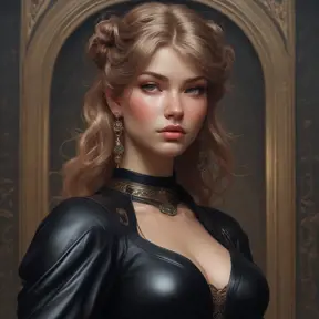 Alluring matte portrait of a beautiful Bel'veth wearing black leather, 8k, Highly Detailed, Intricate, Half Body, Realistic, Sharp Focus, Volumetric Lighting, Fantasy, Elegant by Stanley Artgerm Lau, Alphonse Mucha, WLOP