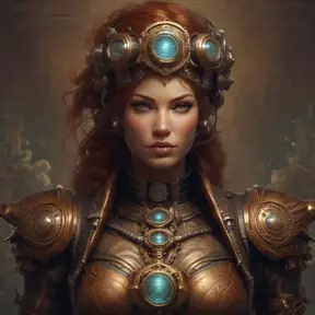 Steampunk portrait of Sarah Kerrigan, Highly Detailed, Intricate, Artstation, Beautiful, Digital Painting, Sharp Focus, Concept Art, Elegant