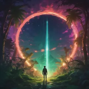 Studio ghibli, rocket explosion, jungle, solar, green technology, optimist future, 8k, Bokeh effect, Cinematic Lighting, Iridescence, Vibrant by Beeple, Dan Mumford, Greg Rutkowski, WLOP