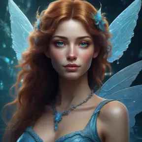 Portrait of a beautiful female water fairy, Highly Detailed, Intricate, Gothic and Fantasy, Epic, Digital Painting, Realistic, Smooth, Volumetric Lighting, Concept Art, Elegant