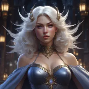 Queen of the night, 8k, Hyper Detailed, Trending on Artstation, Matte Painting, Sharp Focus, Volumetric Lighting, Concept Art by Stanley Artgerm Lau