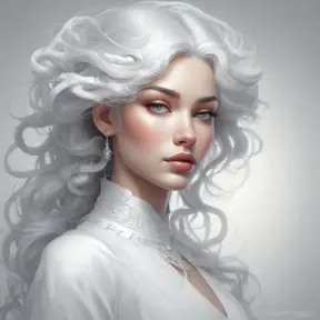 Alluring matte portrait of a beautiful A2 in white, 8k, Highly Detailed, Intricate, Half Body, Realistic, Sharp Focus, Volumetric Lighting, Fantasy, Elegant by Stanley Artgerm Lau, Alphonse Mucha, WLOP, Stefan Kostic