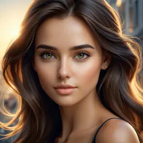 Alluring portrait of the perfect woman, with beautiful face, 8k, High Resolution, HQ, Ultra Detailed, Artstation, Perfect Face, Matte Painting by Greg Rutkowski, Stefan Kostic