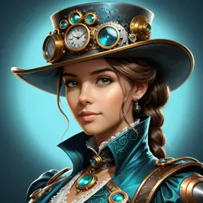 Steampunk portrait of Zoe Saldaña, Highly Detailed, Intricate, Artstation, Beautiful, Digital Painting, Sharp Focus, Concept Art, Elegant