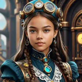 Steampunk portrait of Olivia Rodrigo, Highly Detailed, Intricate, Artstation, Beautiful, Digital Painting, Sharp Focus, Concept Art, Elegant