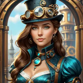 Steampunk portrait of Zoe Saldaña, Highly Detailed, Intricate, Artstation, Beautiful, Digital Painting, Sharp Focus, Concept Art, Elegant