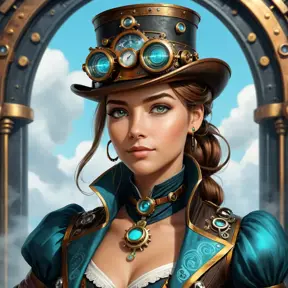 Steampunk portrait of Zoe Saldaña, Highly Detailed, Intricate, Artstation, Beautiful, Digital Painting, Sharp Focus, Concept Art, Elegant