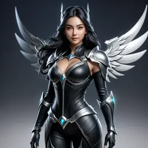 Alluring matte full body portrait of a beautiful Irelia wearing black leather, 8k, Highly Detailed, Intricate, Realistic, Sharp Focus, Volumetric Lighting, Fantasy, Elegant by Stanley Artgerm Lau, WLOP