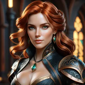 Alluring matte portrait of a beautiful Triss Merigold in black leather, 8k, Highly Detailed, Intricate, Half Body, Realistic, Sharp Focus, Volumetric Lighting, Fantasy, Elegant by Stanley Artgerm Lau, Alphonse Mucha, WLOP, Stefan Kostic